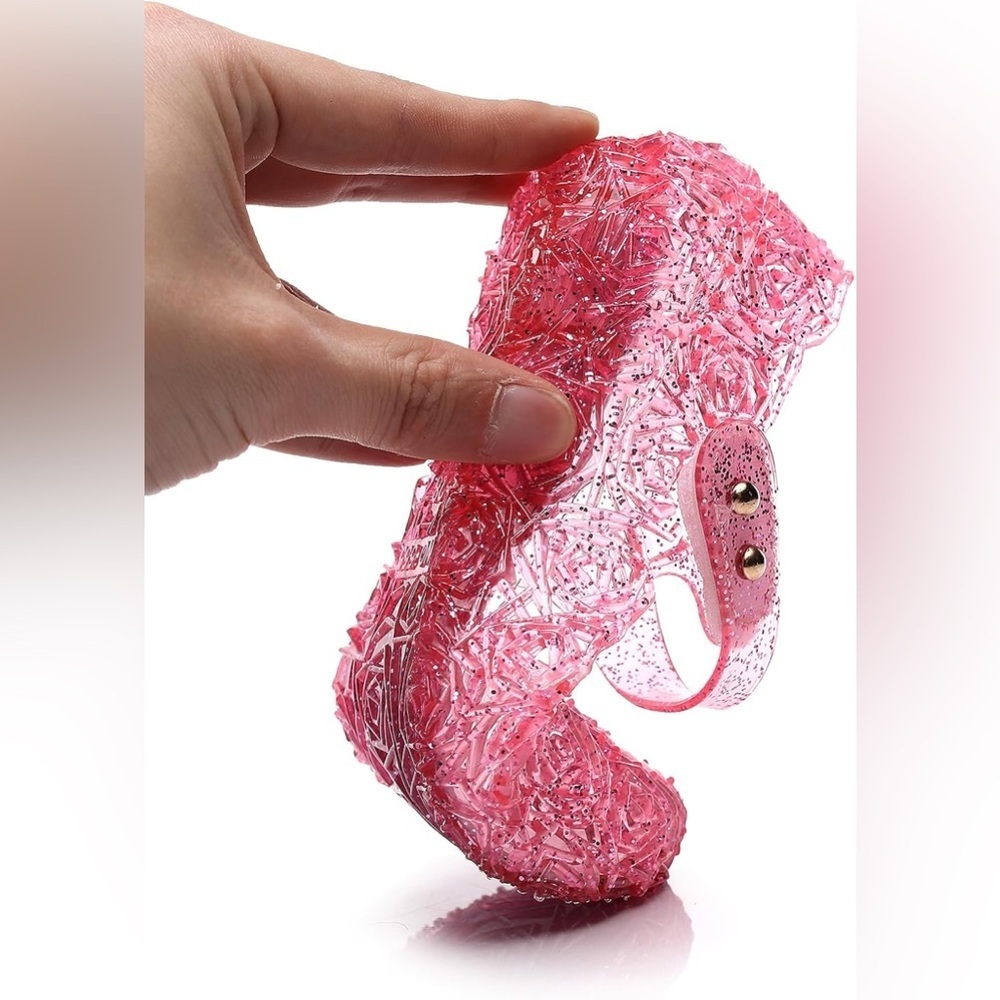 Princess Costumes Jelly Flats Cosplay Shoes Sandals For Little Girls - Picture 11 of 14